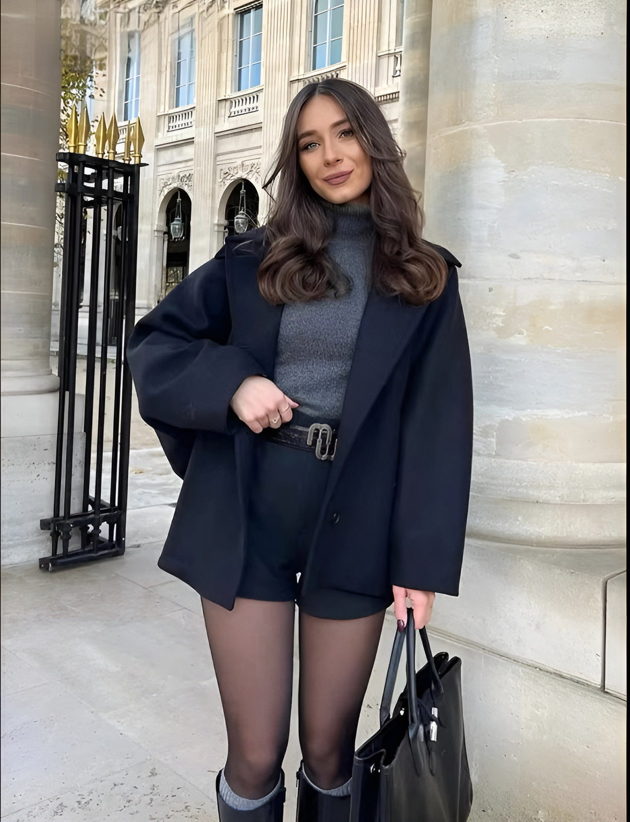 LIZZY – MODNÍ OVERSIZE VLNĚNÝ KABÁT