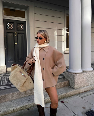 LIZZY – MODNÍ OVERSIZE VLNĚNÝ KABÁT