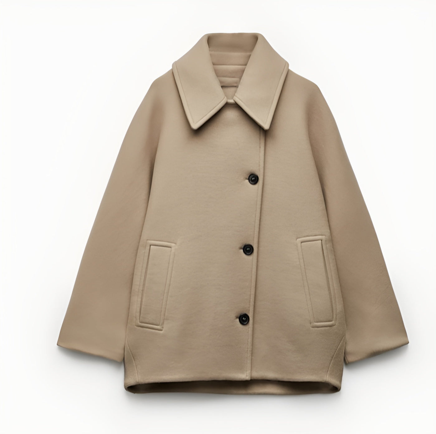 LIZZY – MODNÍ OVERSIZE VLNĚNÝ KABÁT