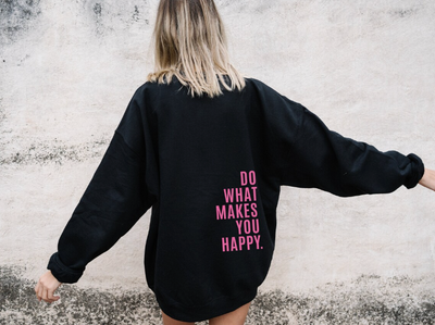 Plus size mikina s motivačním poselstvím