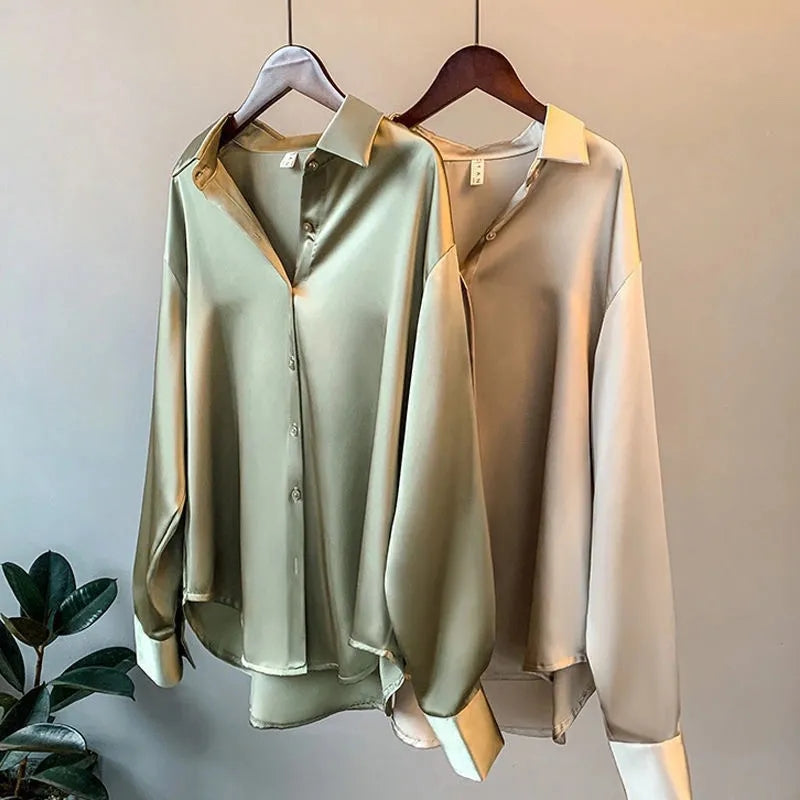 CAMICIA – DÁMSKÁ SATÉNOVÁ HALENKA